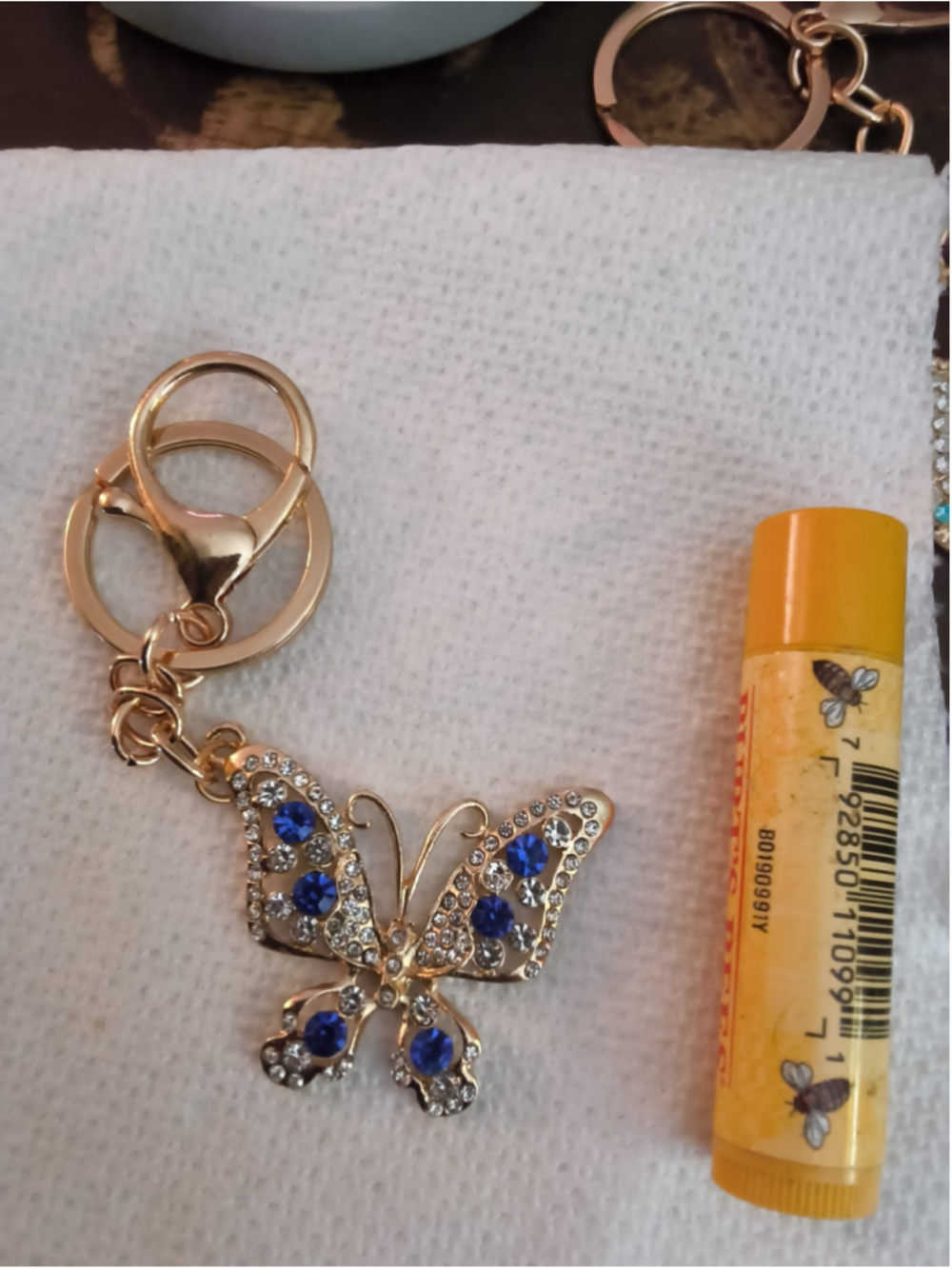 Butterfly bag, key charm